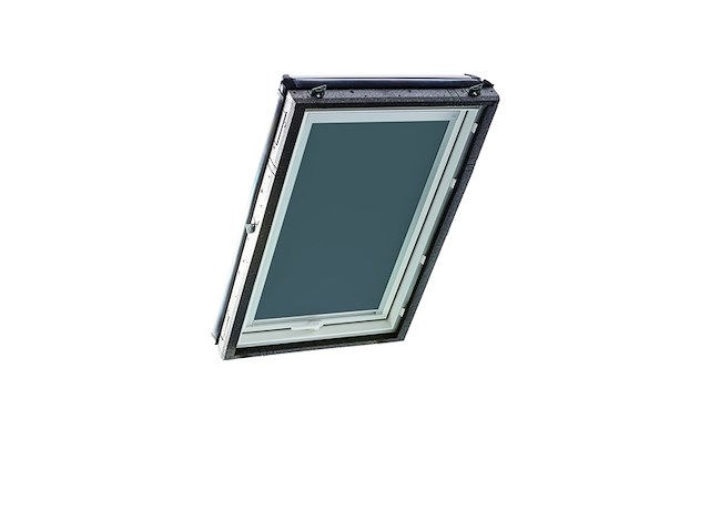 Roto origineel verduisterend rolgordijn zrv bijna volledige verduistering geleiderail zilver voor dakraam serie designo r4/r7 en classic 43/73 maat 065/118 | 06/11 grijs - afbeelding 2 van  3