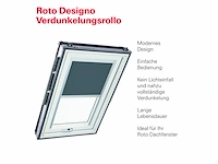 Roto origineel verduisterend rolgordijn zrv bijna volledige verduistering serie q met maat 094/160 09/16 kleur donkergrijs - afbeelding 3 van  4