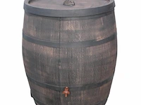 Roto regenton, houten look, incl. kraan, 350 liter
