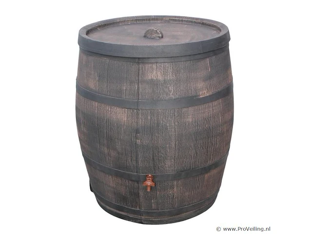 Roto regenton, houten look, incl. kraan, 350 liter - afbeelding 1 van  1