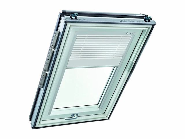Roto rolgordijn zja voor roto dakraam geleiderail zilver aluminium rolgordijn voor roto dakramen van de designo r6/r8, i8 en classic k 64/84 serie met maat 094/118 09/11 wit - afbeelding 1 van  2