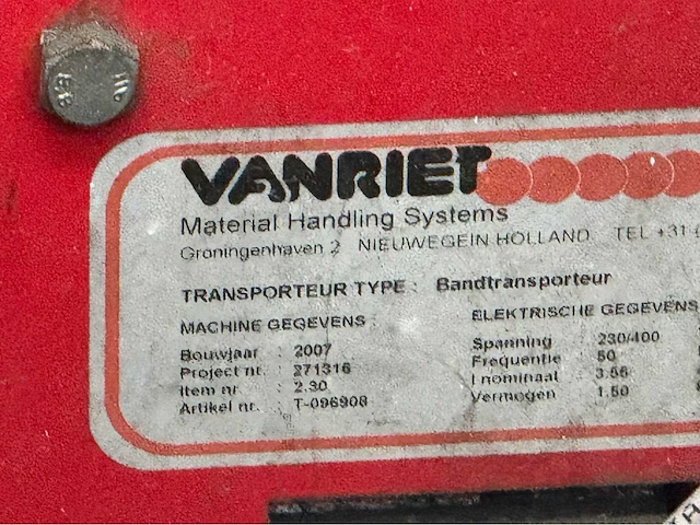 Roulatie set transportband - afbeelding 20 van  20