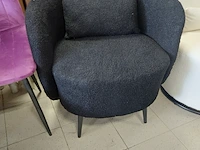 Round black teddy chair, 2025 - afbeelding 1 van  2