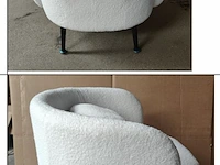 Round white teddy chair, 2025 - afbeelding 1 van  2