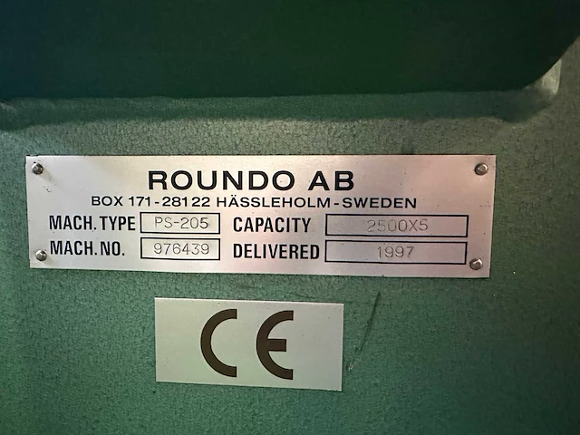 Roundo ab - ps-205 - plaatwals - afbeelding 7 van  11