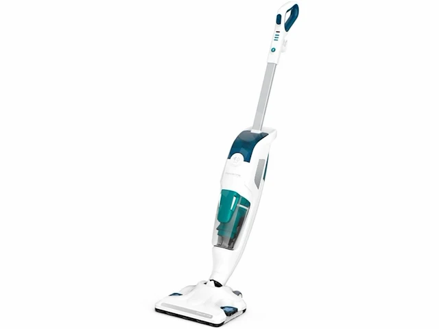 Rowenta clean & steam revolution ry7777 steelstofzuiger zonder zak wit/blauw - afbeelding 1 van  6