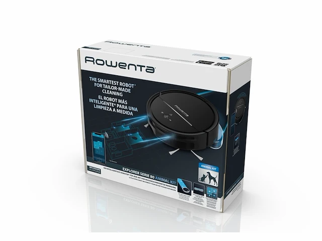 Rowenta explorer xplorer serie 80 rr7755 robotstofzuiger 70 db zwart laser+camera-navigatie - afbeelding 2 van  2
