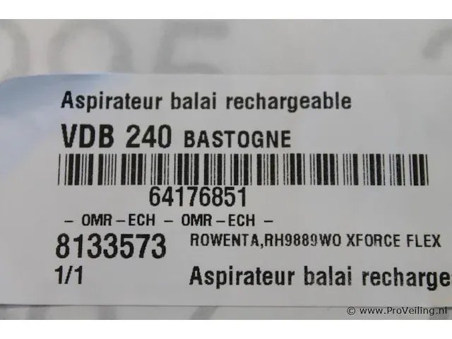 Rowenta rh9889wo xforce flex oplaadbare steelstofzuiger - afbeelding 5 van  5