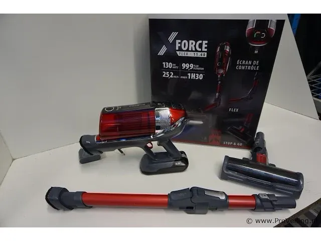 Rowenta rh9889wo xforce flex oplaadbare steelstofzuiger - afbeelding 1 van  2
