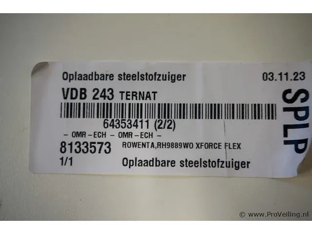 Rowenta rh9889wo xforce flex oplaadbare steelstofzuiger - afbeelding 3 van  3