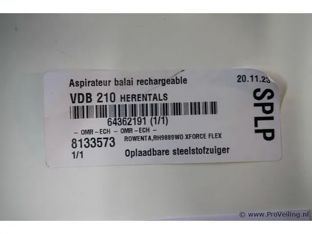 Rowenta rh9889wo xforce flex oplaadbare steelstofzuiger - afbeelding 5 van  5