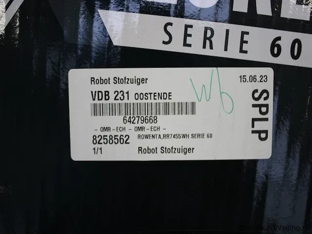 Rowenta rr7455wh serie 60 robot stofzuiger - afbeelding 5 van  5