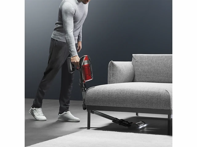 Rowenta steelstofzuiger x-force flex 12.60 double battery (rh98a3wo) rood, zwart - afbeelding 2 van  5