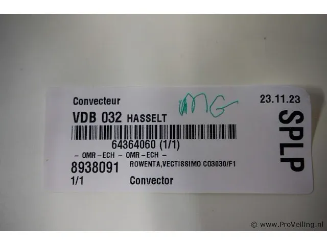 Rowenta vectissimo co3030/f1 convector - afbeelding 3 van  3