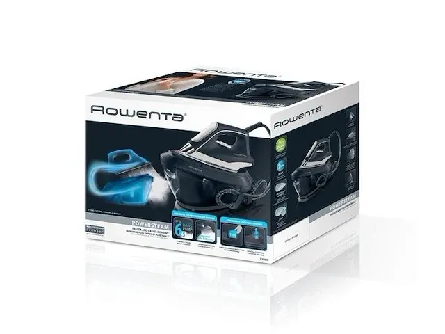 Rowenta vr8220 powersteam steam iron with steam generator, 6.5 bar pump, compact structure, 350 g/min, 2200 w, 1.5 liters, 15 decibels, stainless steel rowenta - afbeelding 2 van  6