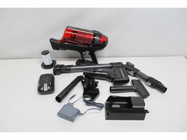 Rowenta xforce flex rh98a8 draadloze steelstofzuiger, animal care model rood grijs - afbeelding 7 van  7