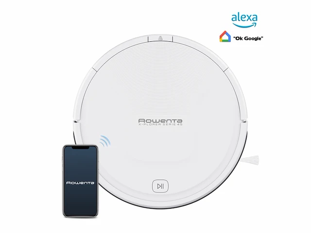 Rowenta xplorer serie 45 rr8227 robotstofzuiger wit - afbeelding 1 van  5