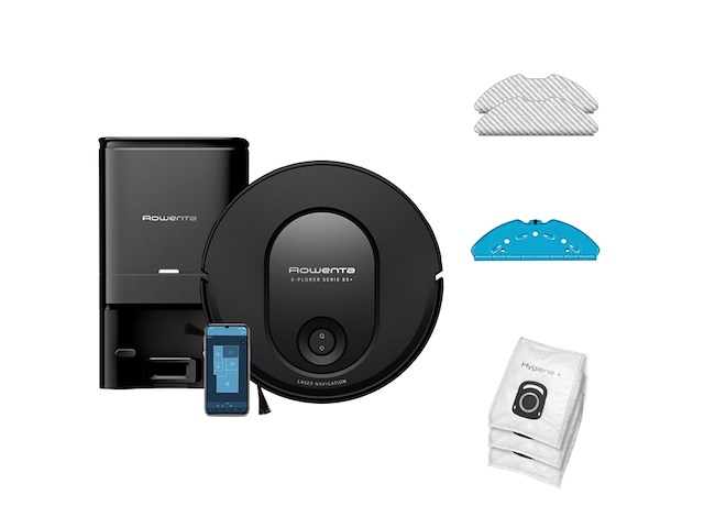 Rowenta xplorer serie 65+ rr8l85 robotstofzuiger dweilfunctie - afbeelding 1 van  6