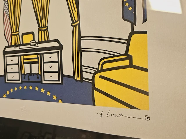 Roy lichtenstein - ''alpen winter jazz'' lithograaf - afbeelding 3 van  6