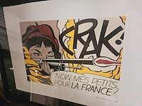 Roy lichtenstein - ''crak'' lithograaf - afbeelding 2 van  6