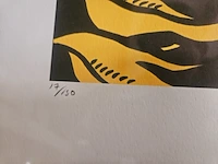 Roy lichtenstein - ''crak'' lithograaf - afbeelding 4 van  6