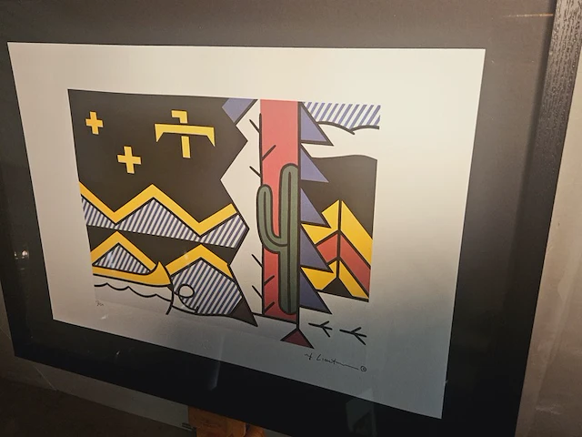 Roy lichtenstein - lithograaf - in nieuwe lijst - afbeelding 2 van  7