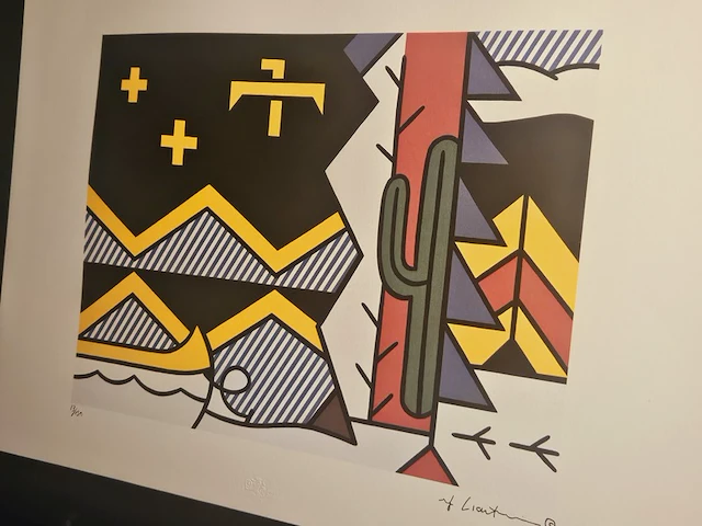 Roy lichtenstein - lithograaf - in nieuwe lijst - afbeelding 3 van  7