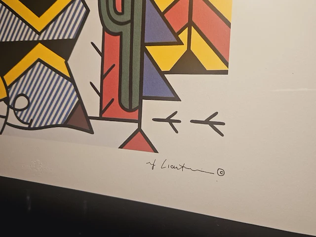 Roy lichtenstein - lithograaf - in nieuwe lijst - afbeelding 4 van  7
