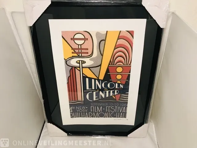 Roy lichtenstein - lithograaf - lincoln center - afbeelding 2 van  6