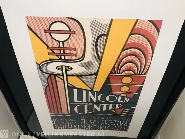 Roy lichtenstein - lithograaf - lincoln center - afbeelding 4 van  6