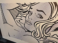 Roy lichtenstein - lithograaf - ''seductive girl'' in nieuwe lijst - afbeelding 3 van  7