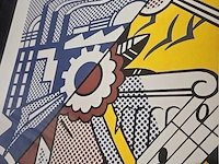 Roy lichtenstein lithograaf - ''industry and the arts'' - in nieuwe lijst - afbeelding 3 van  7