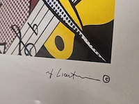 Roy lichtenstein lithograaf - ''industry and the arts'' - in nieuwe lijst - afbeelding 4 van  7