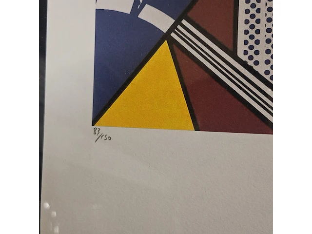 Roy lichtenstein lithograaf - ''industry and the arts'' - in nieuwe lijst - afbeelding 5 van  7