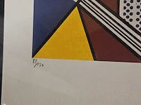 Roy lichtenstein lithograaf - ''industry and the arts'' - in nieuwe lijst - afbeelding 5 van  7