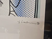 Roy lichtenstein lithograaf - ''nude reading'' - in nieuwe lijst - afbeelding 3 van  6