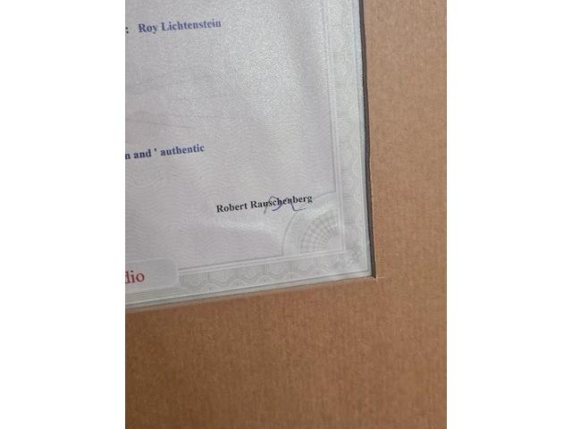 Roy lichtenstein lithograaf - ''nude reading'' - in nieuwe lijst - afbeelding 6 van  6