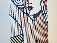 Roy lichtenstein lithograaf - 'nude with blue hair' pop art