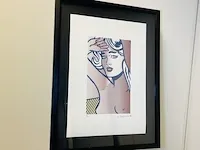 Roy lichtenstein lithograaf - 'nude with blue hair' pop art - afbeelding 2 van  4