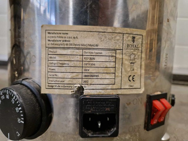 Royal - rccf-300w - chocoladefontein (2x) - afbeelding 2 van  2