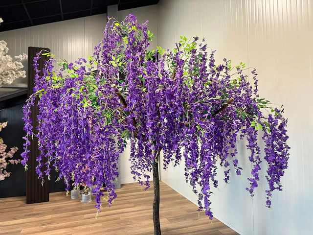 Royal pachira blauwe regen kunstboom - afbeelding 4 van  20