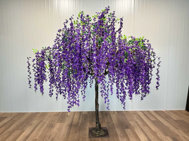 Royal pachira blauwe regen kunstboom - afbeelding 12 van  20