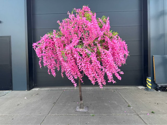 Royal pachira blauwe regen kunstboom - afbeelding 4 van  11