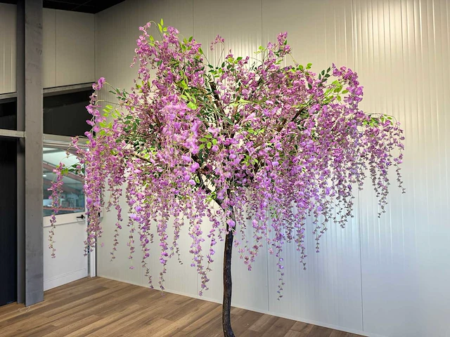 Royal pachira bonen bloem treurwilg kunstboom - afbeelding 7 van  27