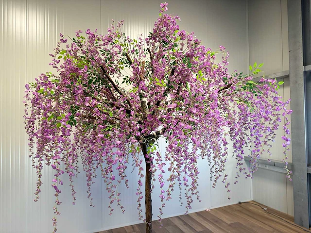 Royal pachira bonen bloem treurwilg kunstboom - afbeelding 8 van  27