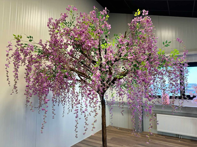 Royal pachira bonen bloem treurwilg kunstboom - afbeelding 14 van  27