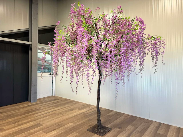 Royal pachira bonen bloem treurwilg kunstboom - afbeelding 21 van  27