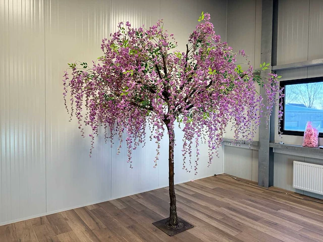Royal pachira bonen bloem treurwilg kunstboom - afbeelding 22 van  27
