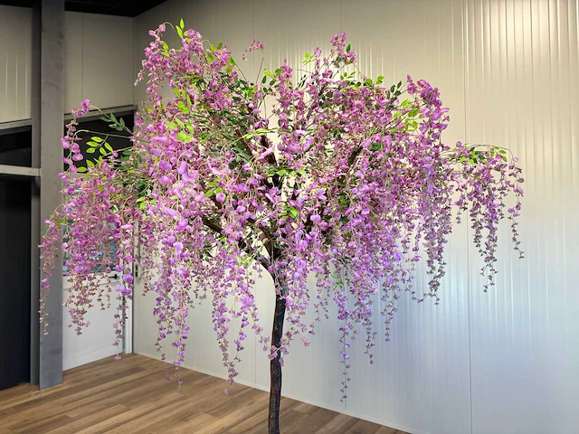 Royal pachira bonen bloem treurwilg kunstboom - afbeelding 24 van  27