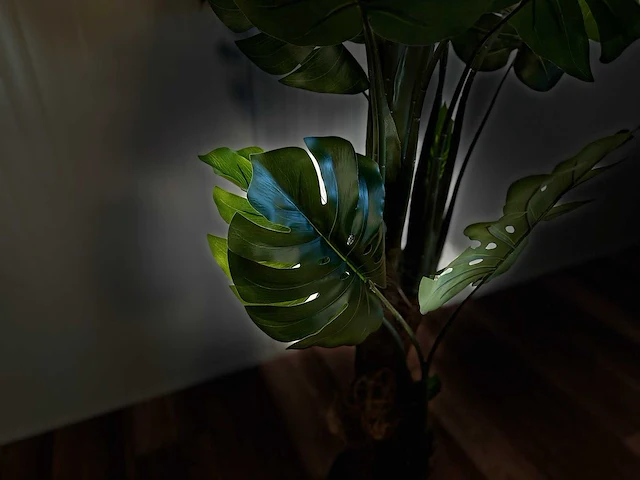 Royal pachira monsteria deliciosa kunstboom - afbeelding 3 van  14